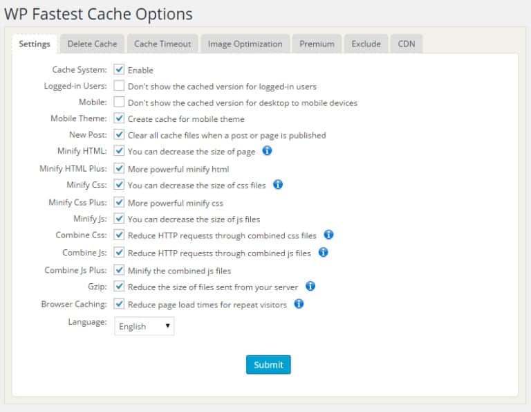 WP Fastest Cache